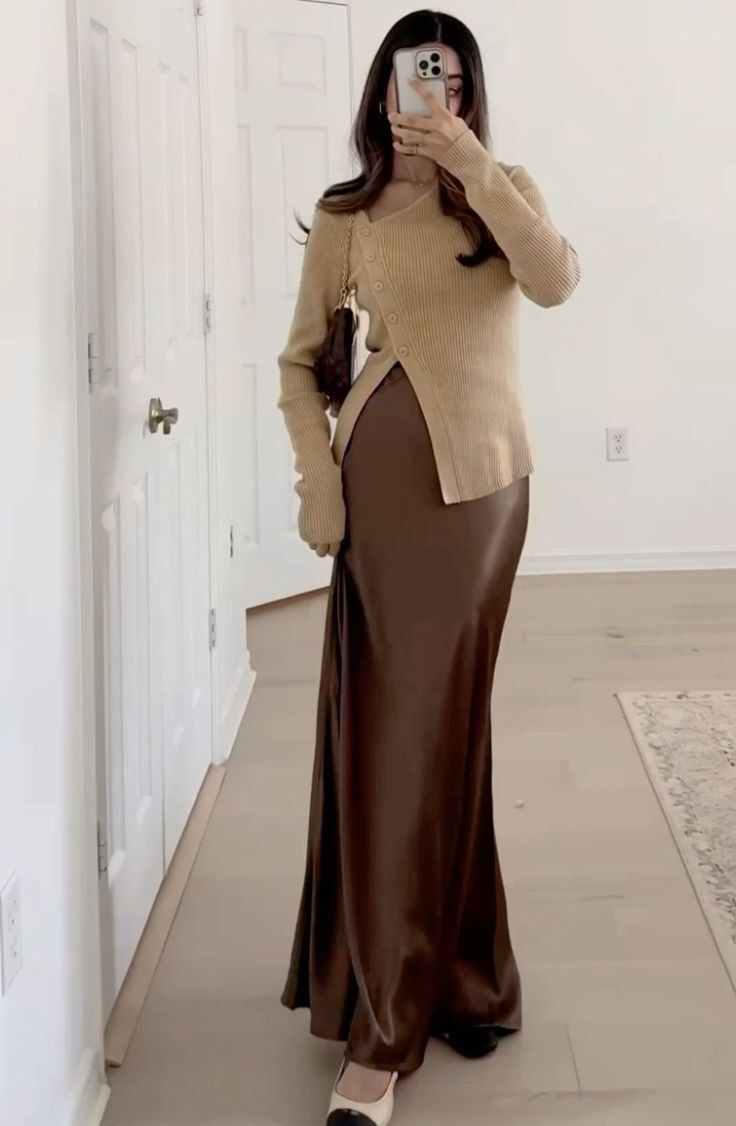 Eloise Satin Maxi Skirt