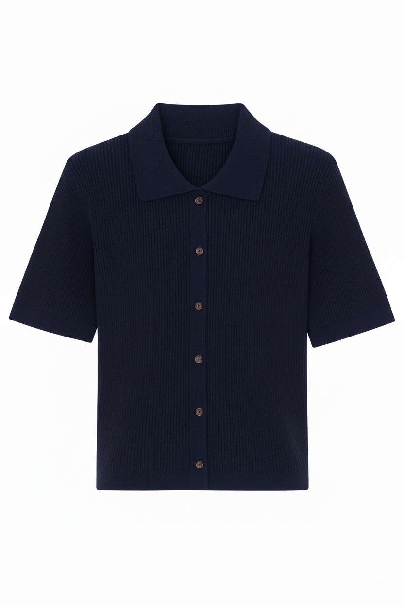 Margot Knitted Polo Top