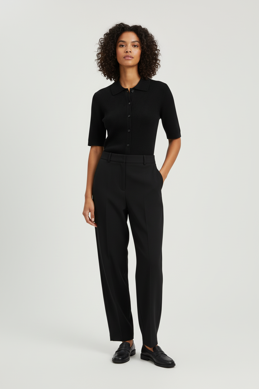 Margot Knitted Polo Top