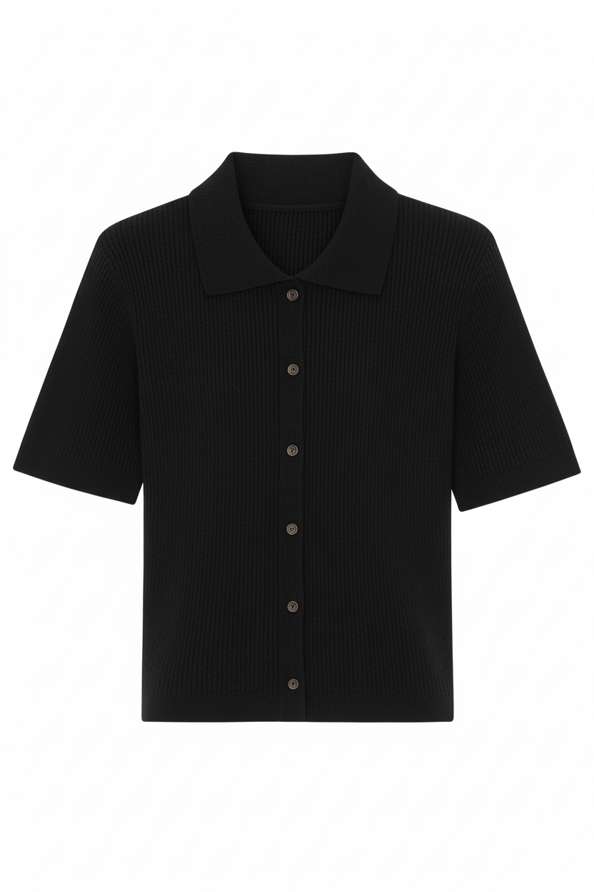 Margot Knitted Polo Top