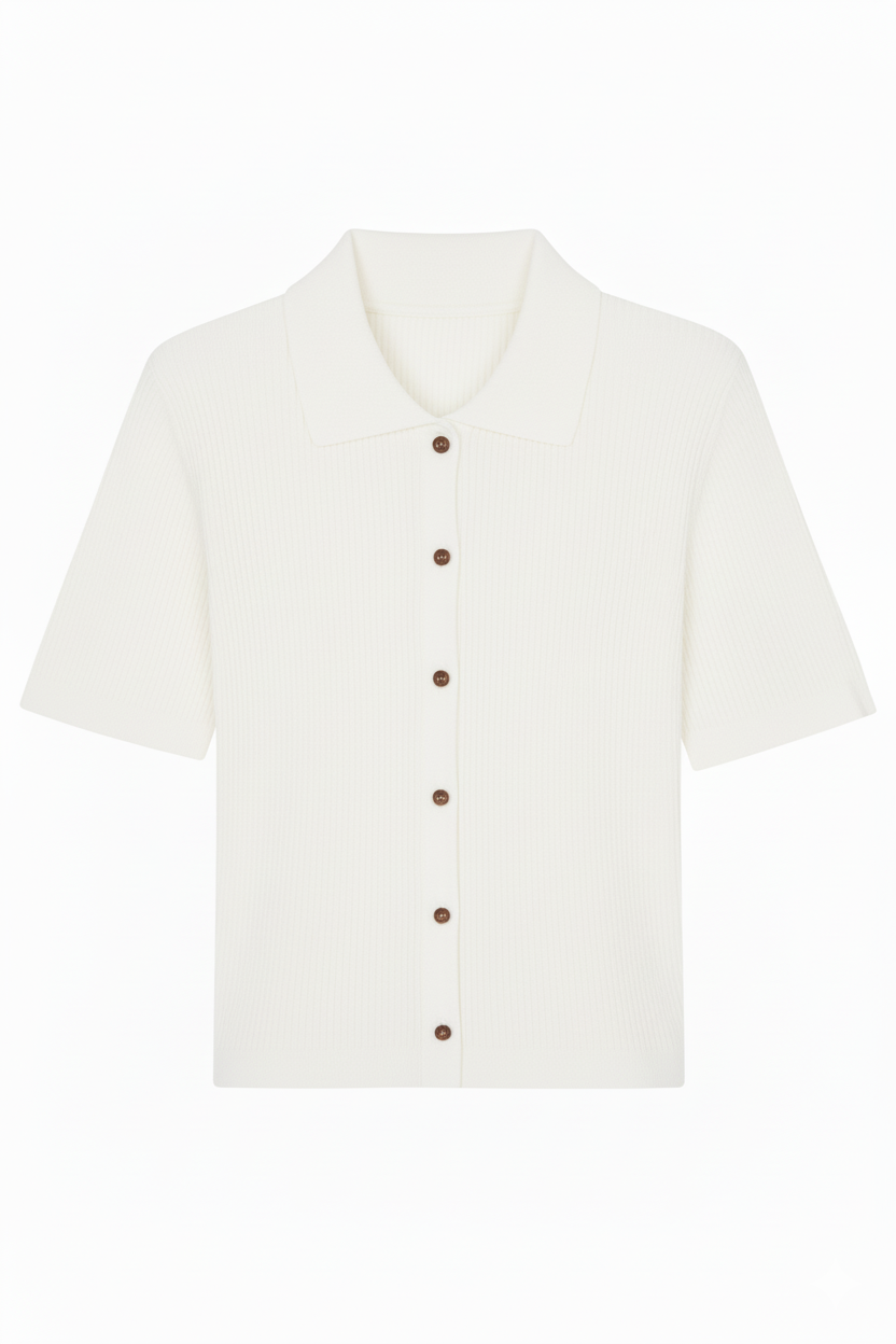 Margot Knitted Polo Top