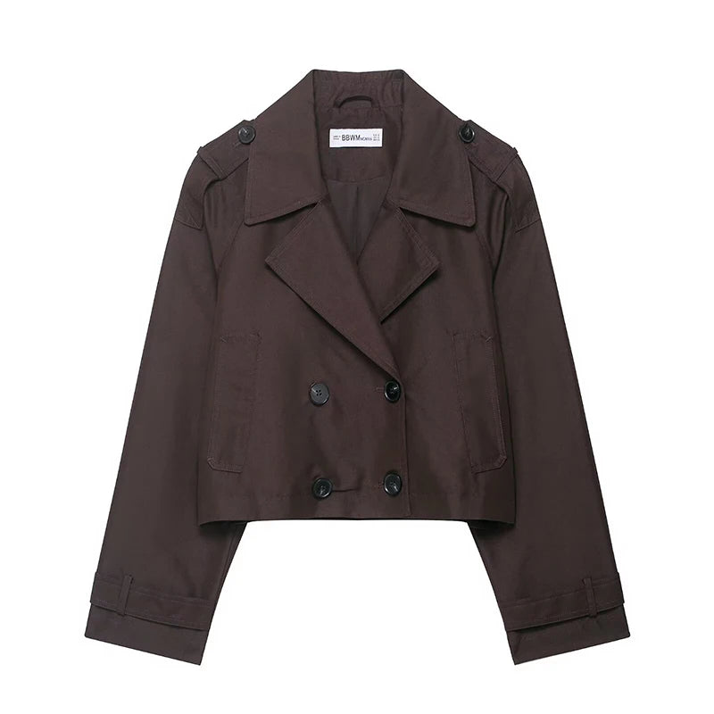 Estelle Cropped Trench Coat