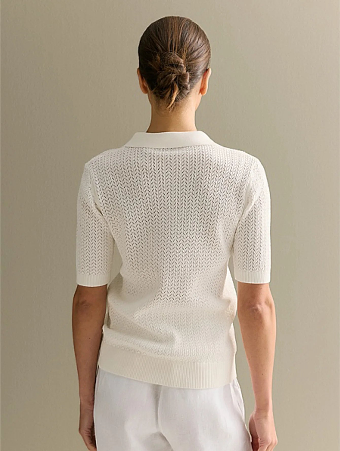Léonie Knitted Polo Tee