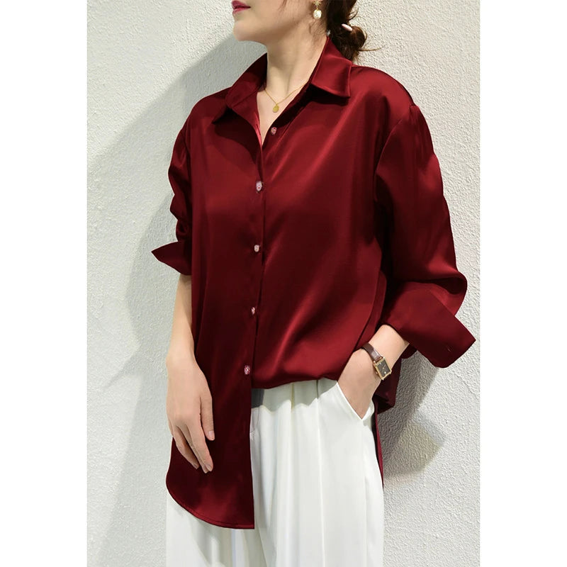 Elise Satin Blouse