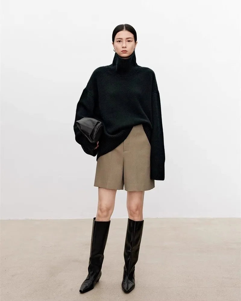 Aurélie Oversized Cashmere Turtleneck