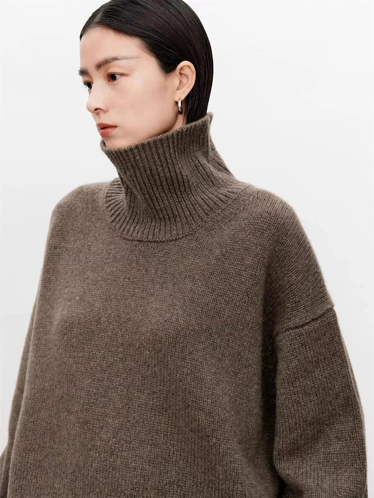 Aurélie Oversized Cashmere Turtleneck