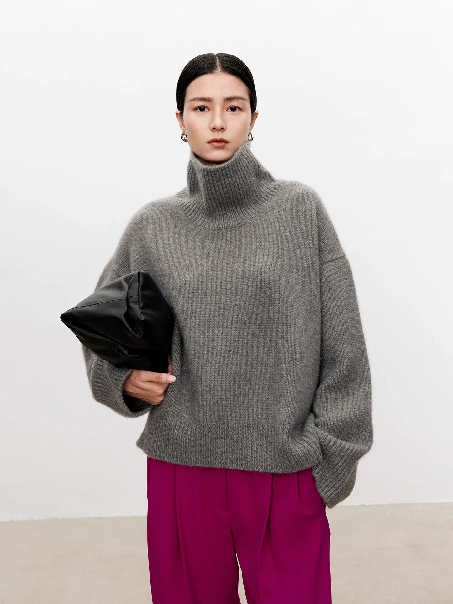 Aurélie Oversized Cashmere Turtleneck