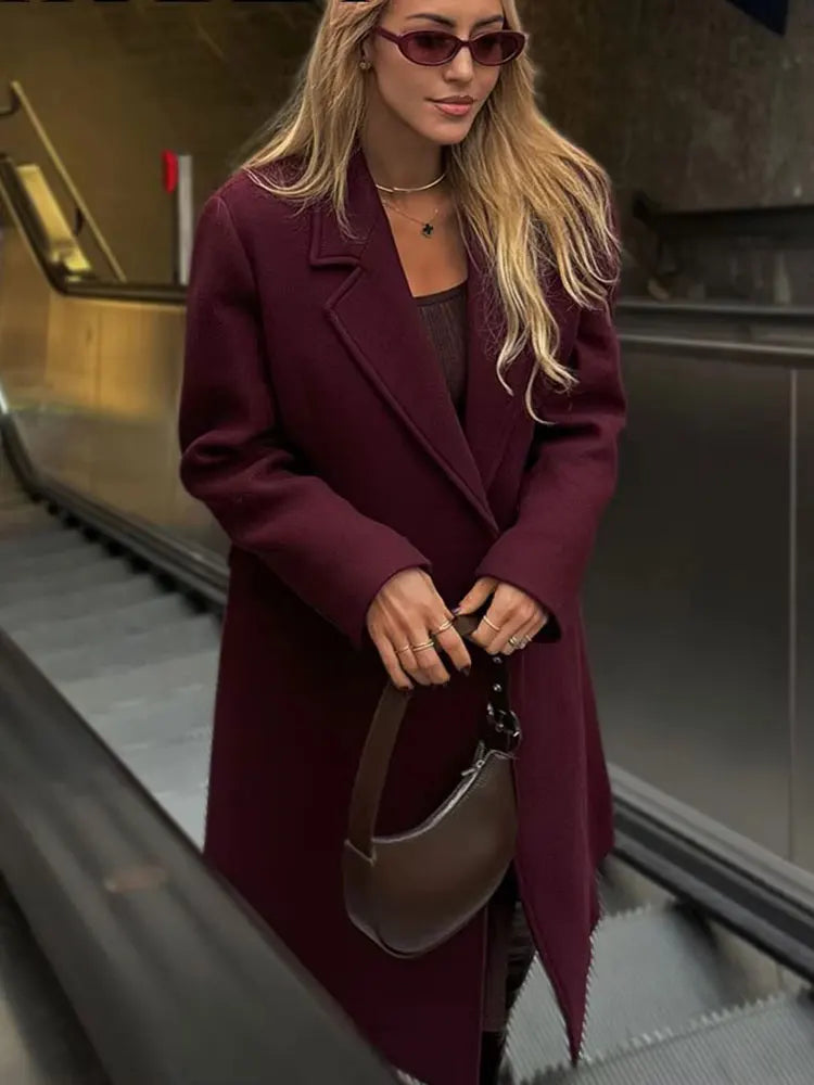 Odette Wool Long Coat