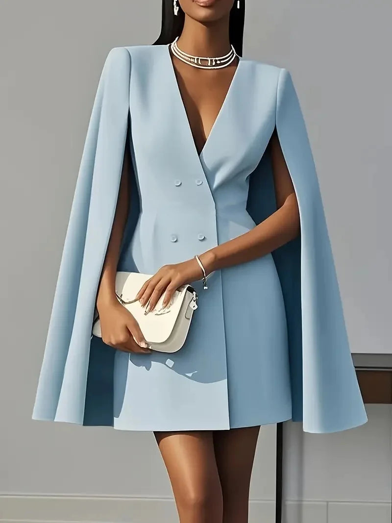 Double-breasted Blazer Midi Dress