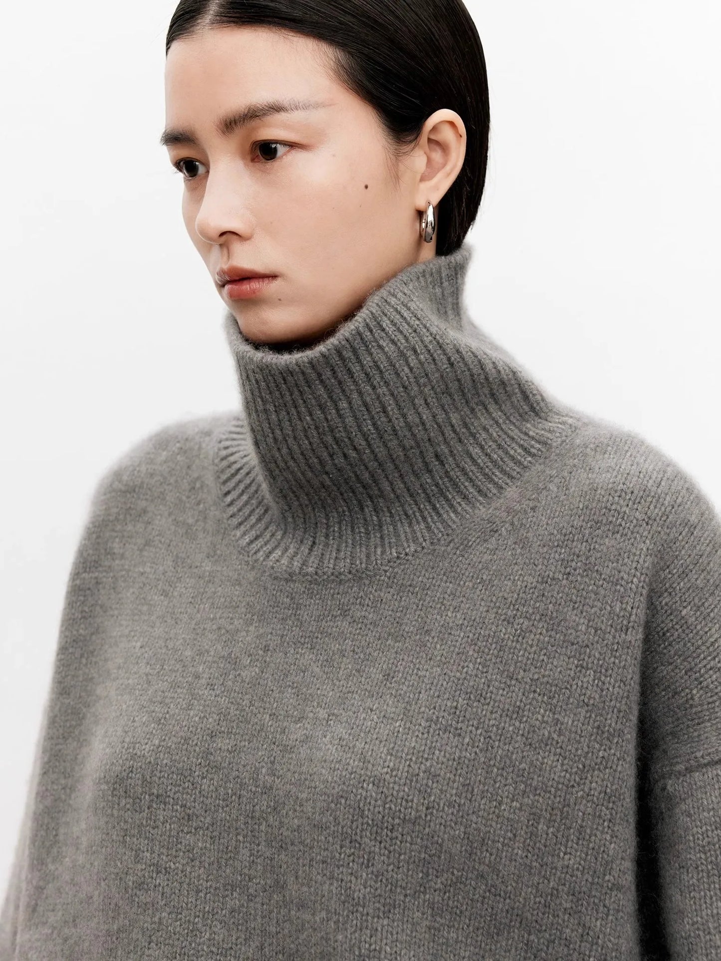 Aurélie Oversized Cashmere Turtleneck