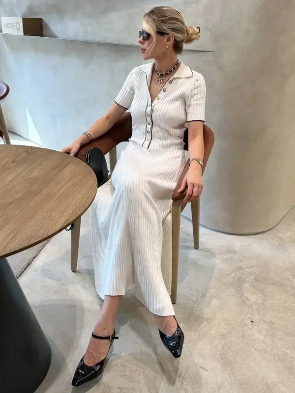 Auriane Ribbed Maxi