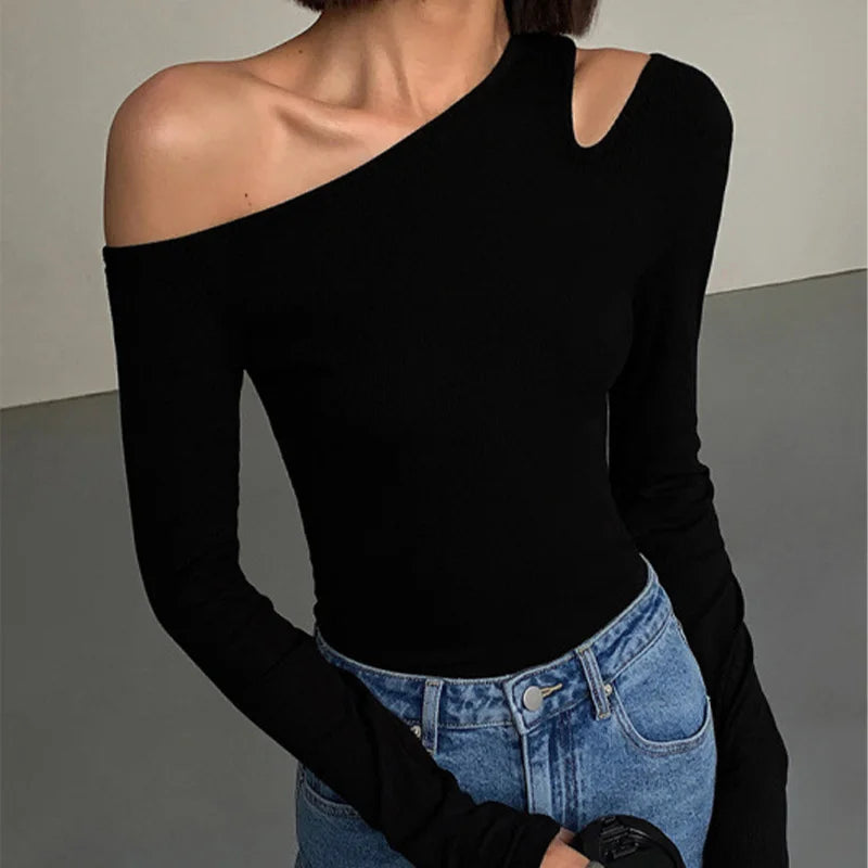 Marcelline One-Shoulder Knit Top
