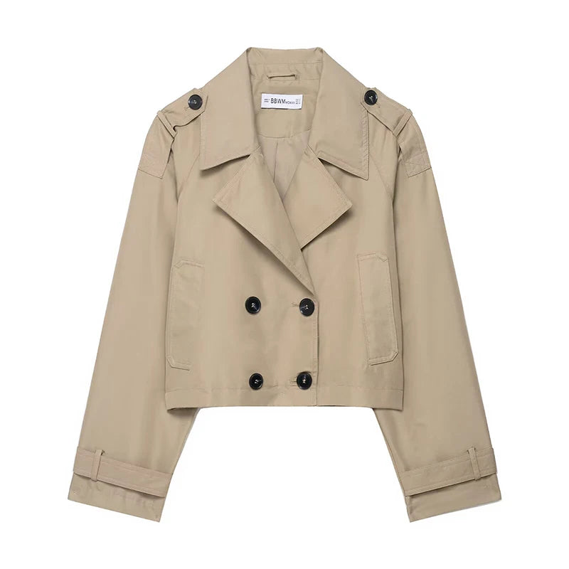 Estelle Cropped Trench Coat