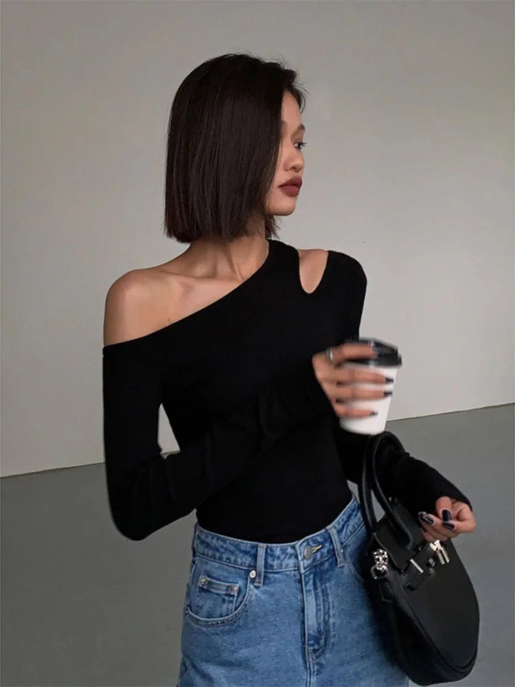 Marcelline One-Shoulder Knit Top