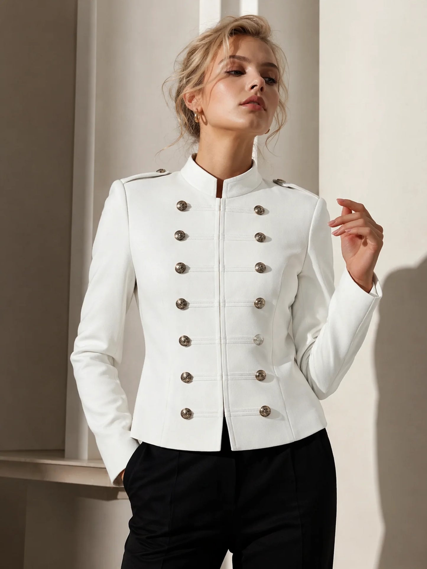 Gardienne Gold Button Jacket