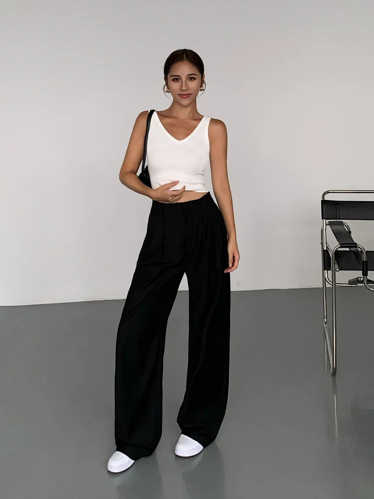 Seraphine High Waist Wide-Leg Trousers