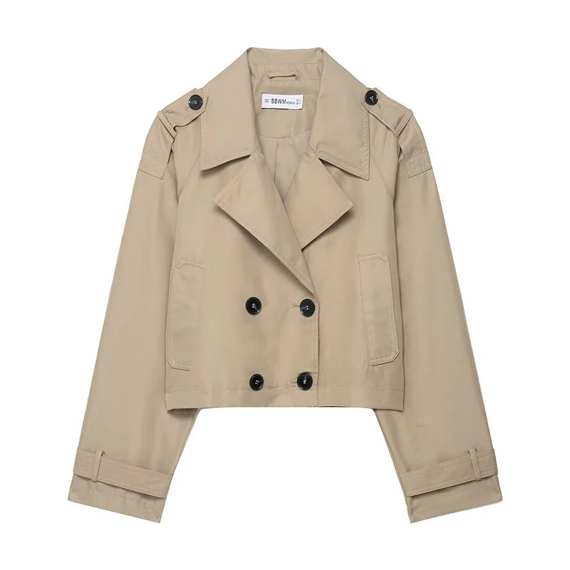Estelle Cropped Trench Coat