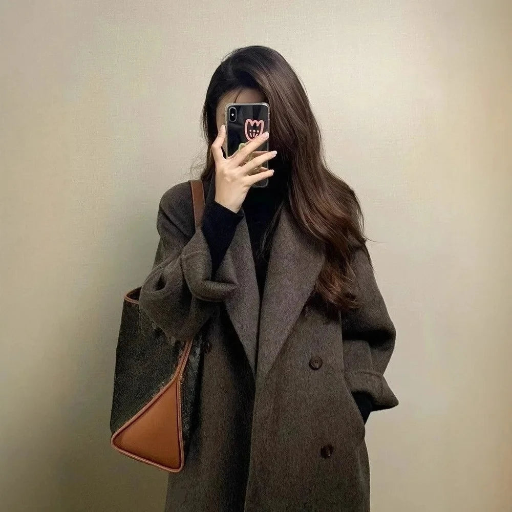 The Maelle Long Wool Coat