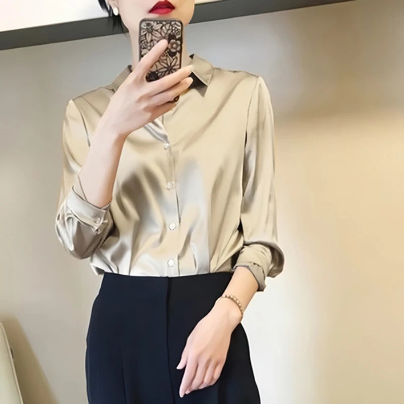 Elise Satin Blouse