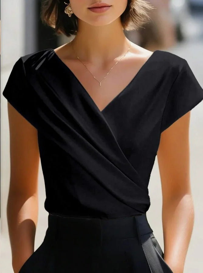 Cressida Cross V-Neck Blouse