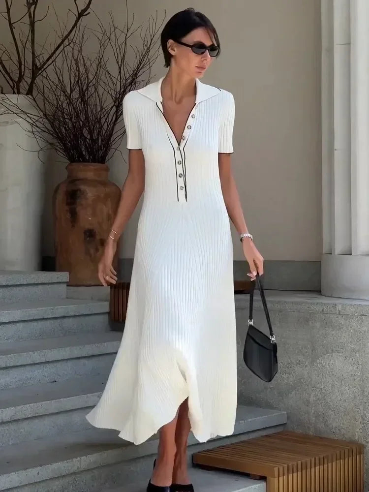 Auriane Ribbed Maxi