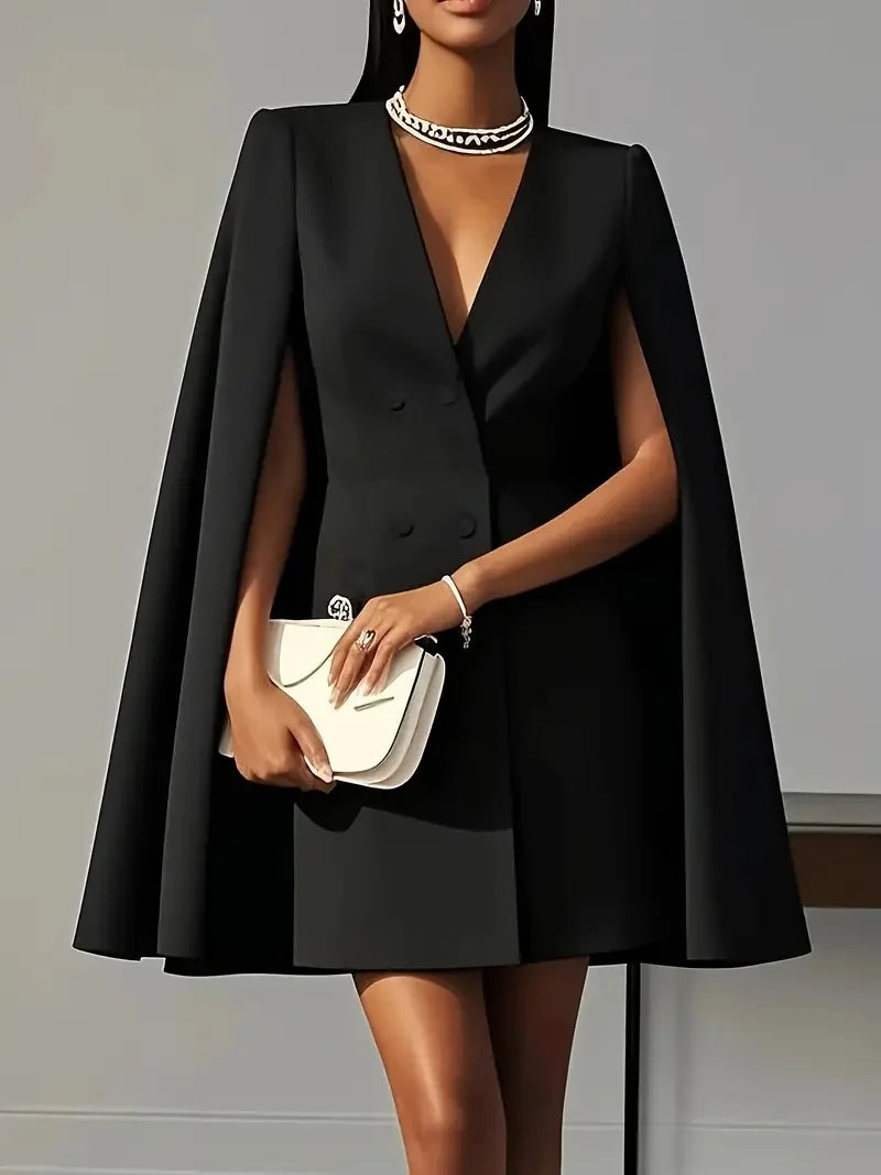 Double-breasted Blazer Midi Dress