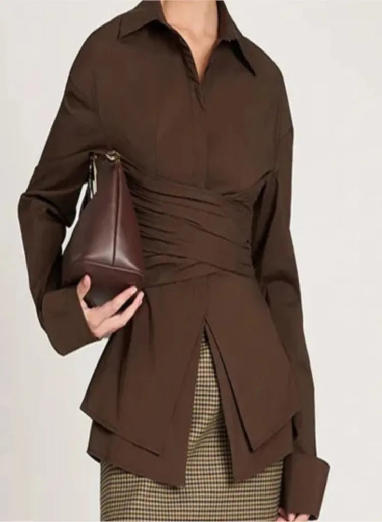 Isalyn Wrap Blouse – ALUSSÉ