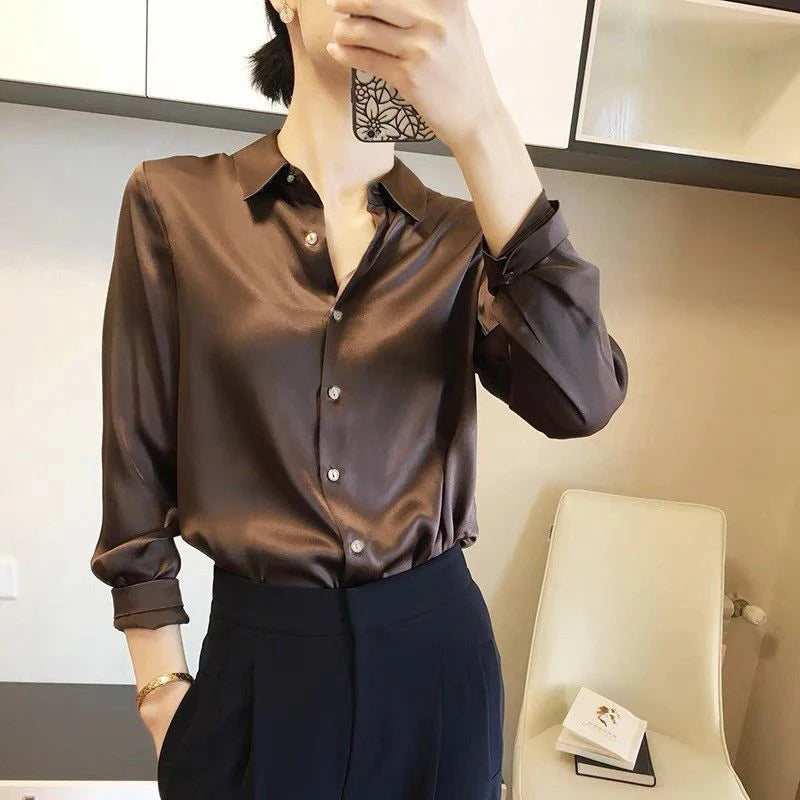 Elise Satin Blouse