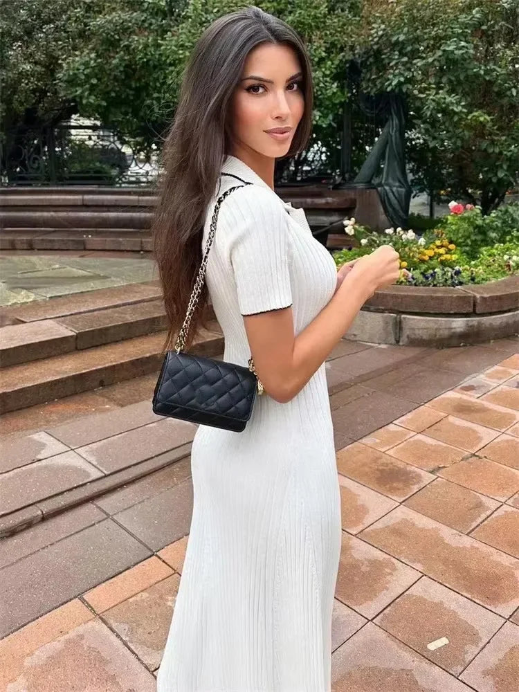 Auriane Ribbed Maxi