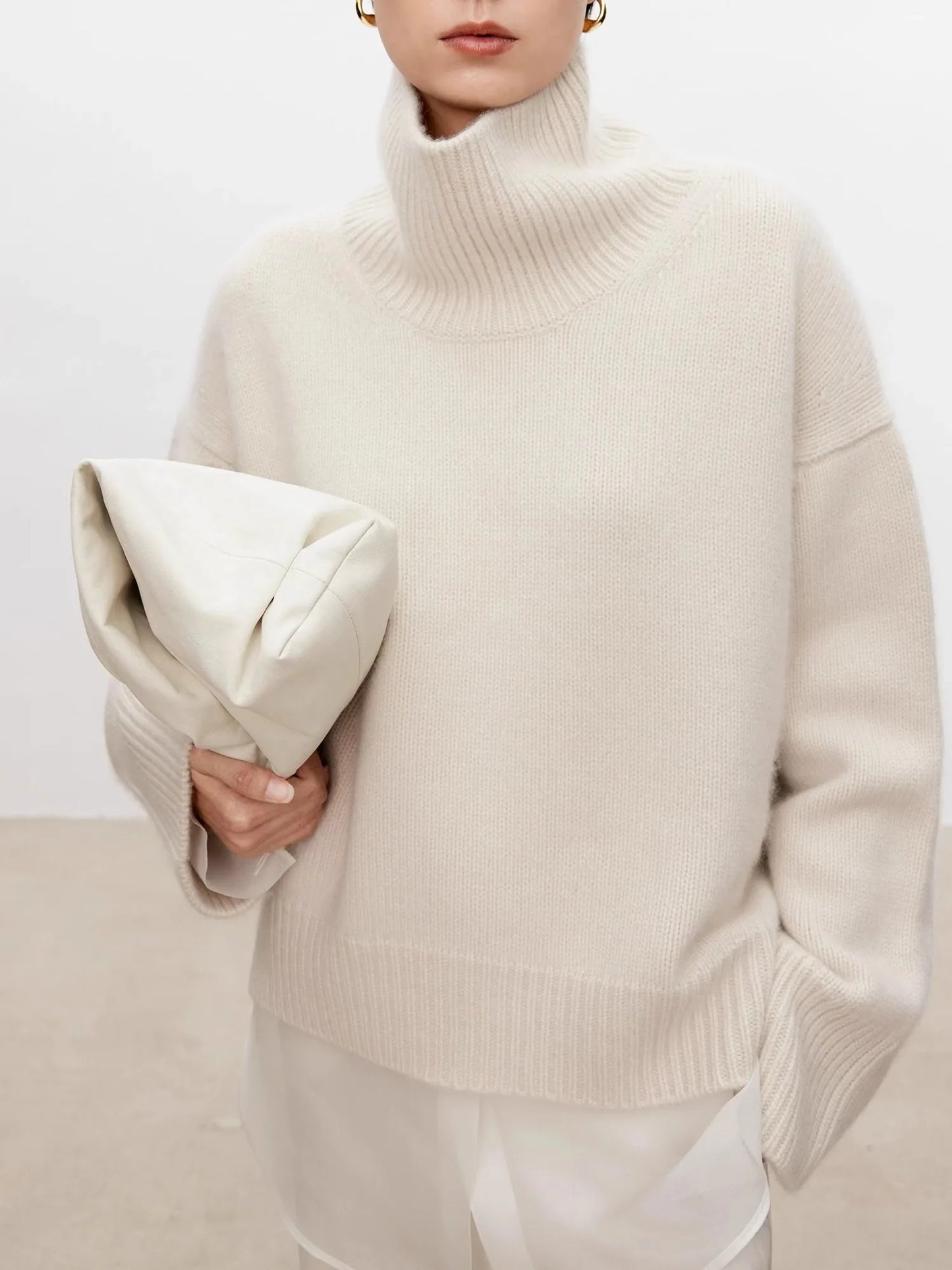 Aurélie Oversized Cashmere Turtleneck