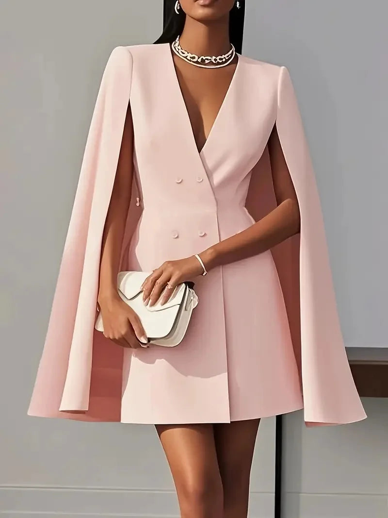 Double-breasted Blazer Midi Dress