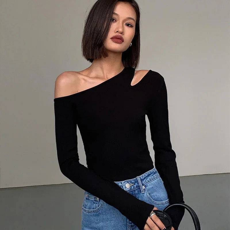 Marcelline One-Shoulder Knit Top