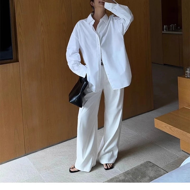 Seraphine High Waist Wide-Leg Trousers