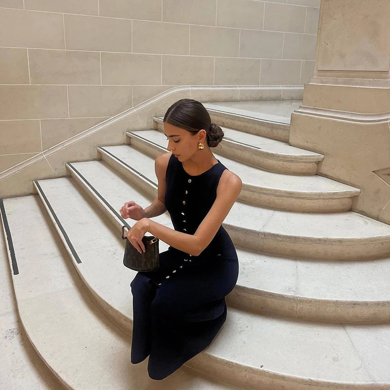 Celine Button Down Knit Dress