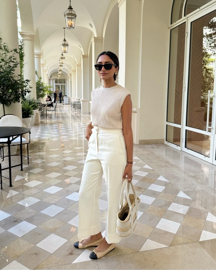 Corinne Slim Knit Sleeveless Top