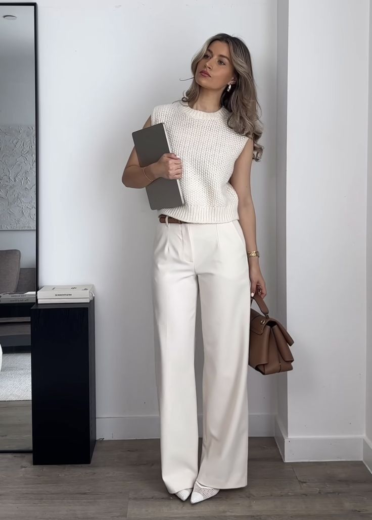Corinne Slim Knit Sleeveless Top