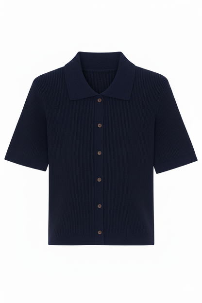 Margot Knitted Polo Top