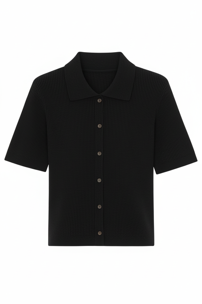Margot Knitted Polo Top