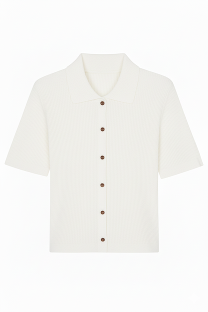 Margot Knitted Polo Top