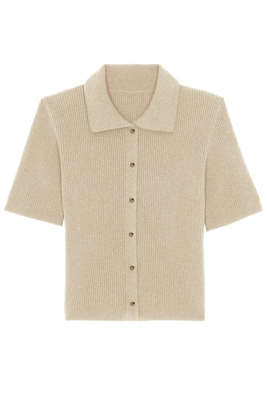 Margot Knitted Polo Top