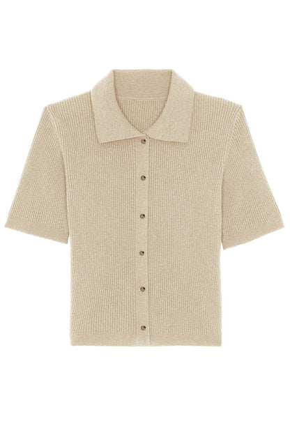 Margot Knitted Polo Top