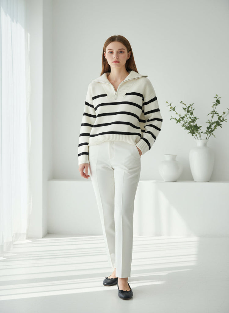 Vianne Quarter Zip Sweater