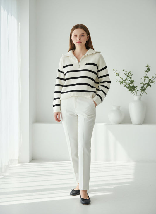 Vianne Quarter Zip Sweater