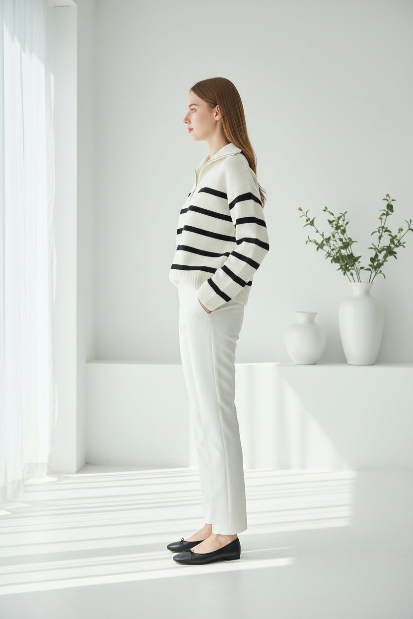Vianne Quarter Zip Sweater