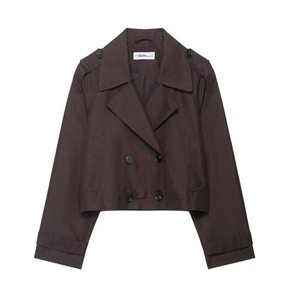 Estelle Cropped Trench Coat