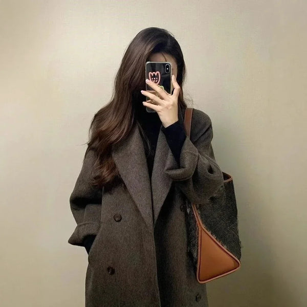 The Maelle Long Wool Coat