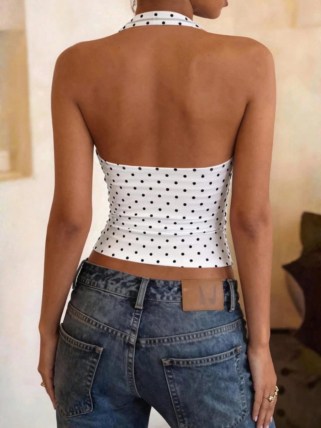 Puntelle Halter Crop Top