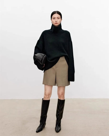 Aurélie Oversized Cashmere Turtleneck