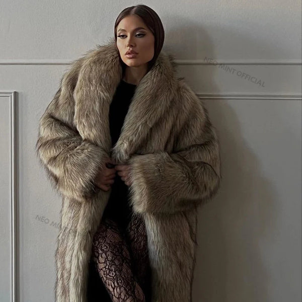 Selviane Faux Fur Overcoat