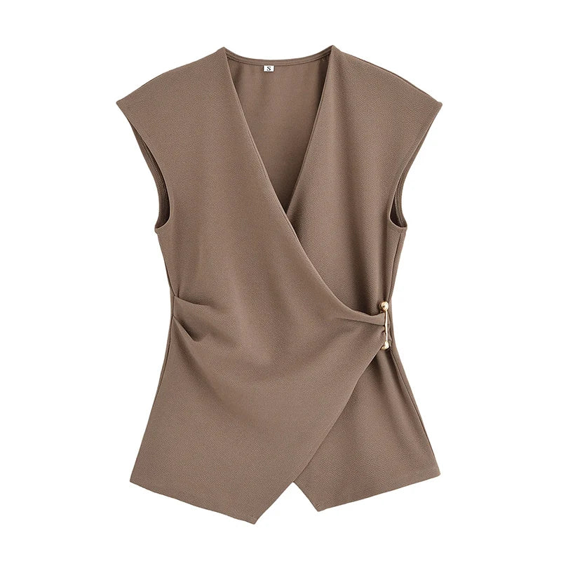 Ruelle Ruched Vest and Trouser Set